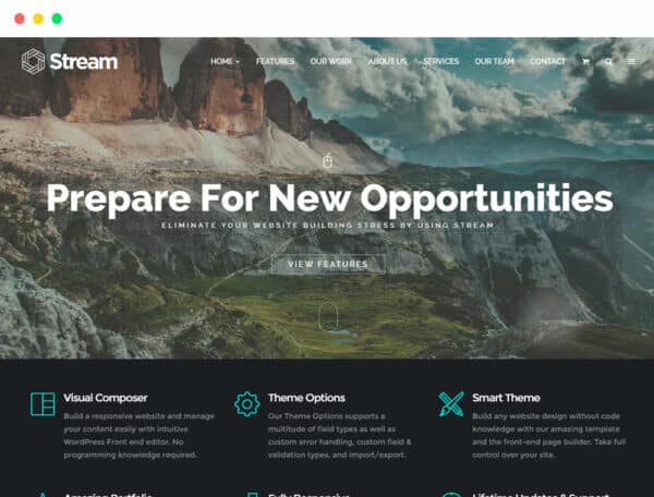 Stream One-Page WordPress Theme Documentation - Visualmodo
