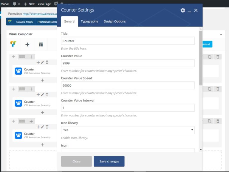 WordPress Counter Element Usage Guide - Visualmodo Guides