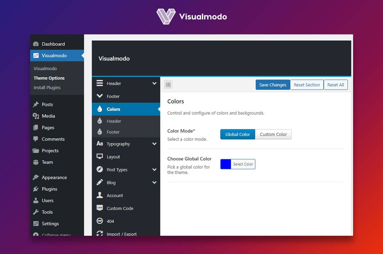 Edge WordPress Theme Documentation - Visualmodo Guides