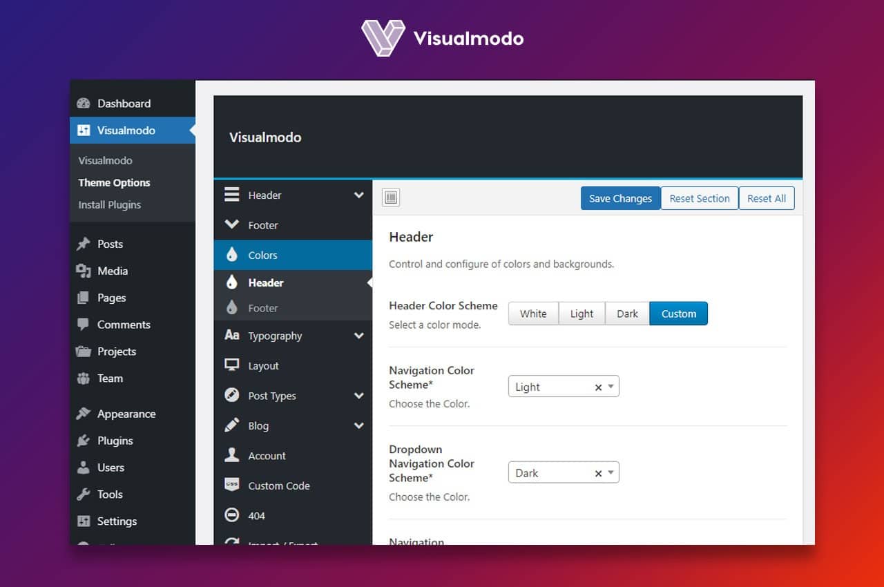 Edge WordPress Theme Documentation - Visualmodo Guides