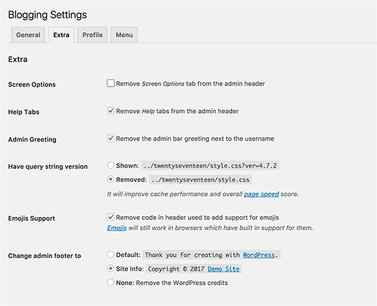 Blogging Settings to Disable Blog Features in WordPress