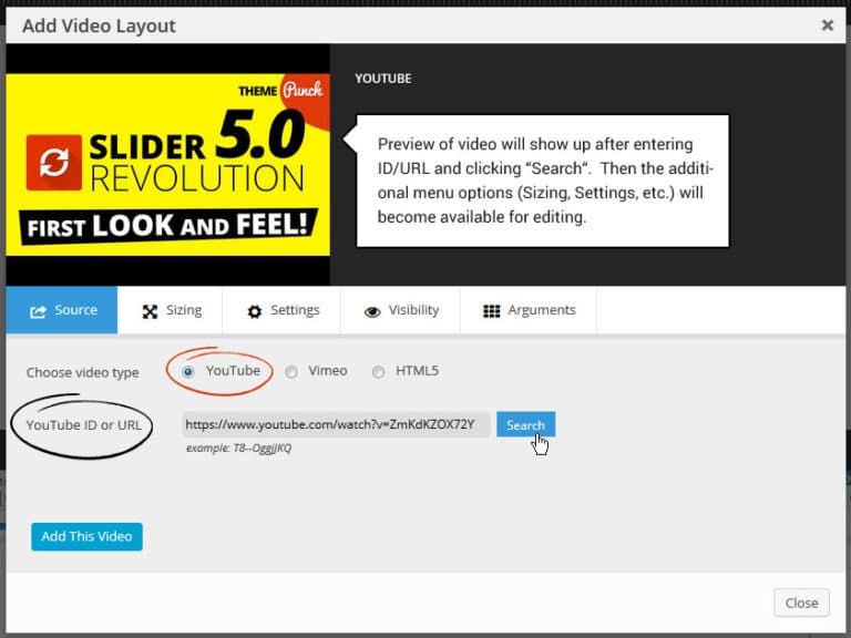 Youtube On Revolution Slider: Video Layers Sliders - Visualmodo
