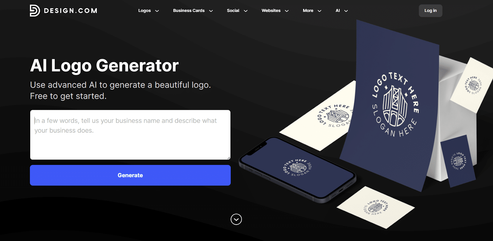 Design.com AI logo design 