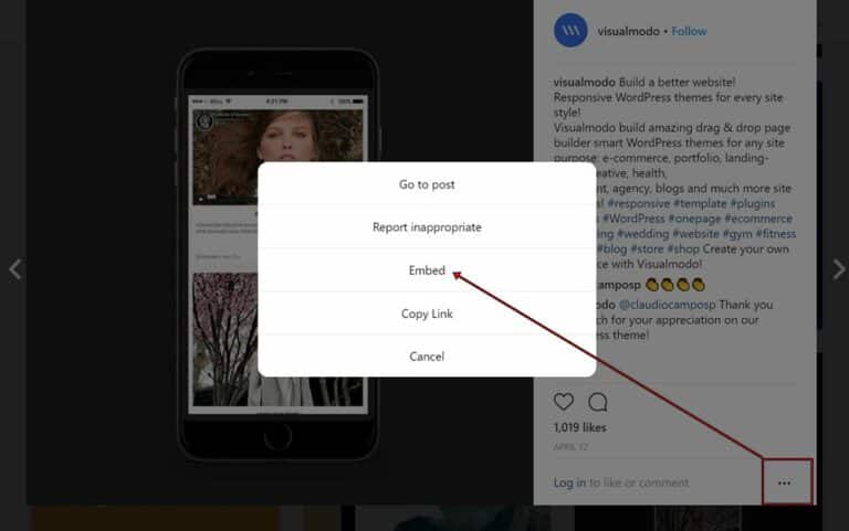 Embed Instagram Photos In WordPress Posts - Visualmodo Blog