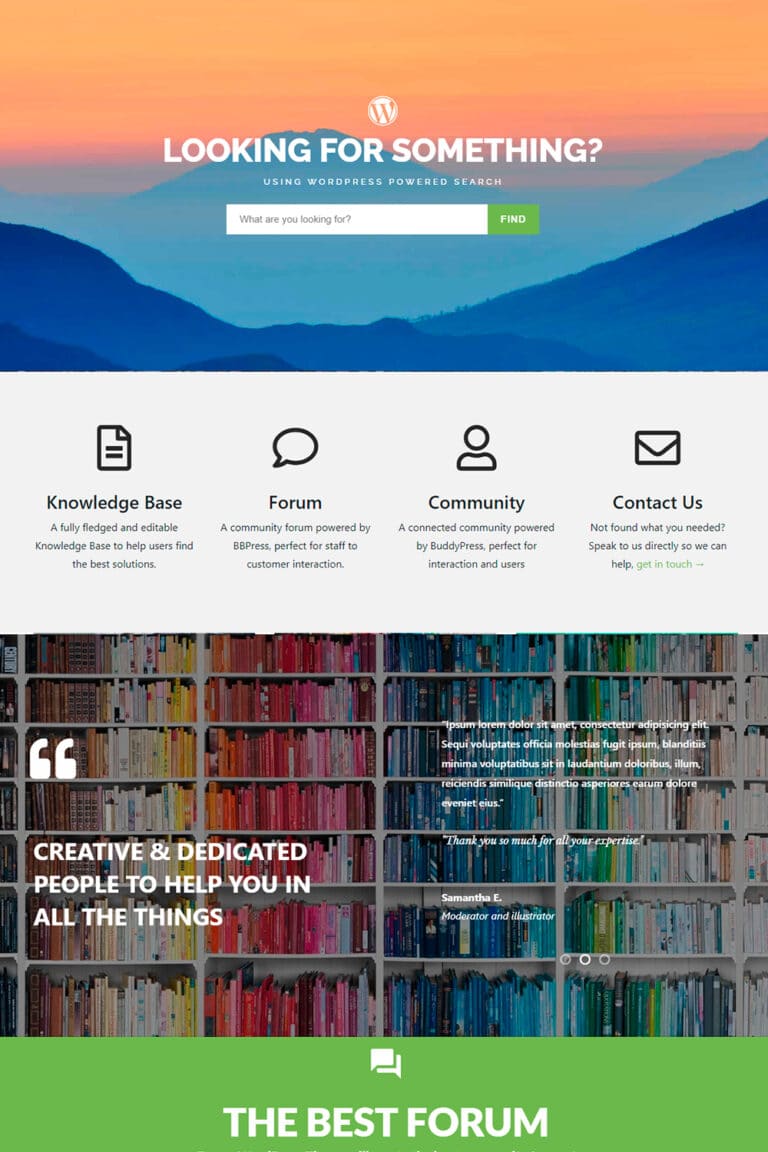 Forum WordPress Theme Community & BuddyPress Template