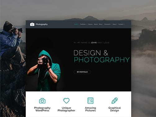 Photography WordPress Theme – Photographer Sites Builder