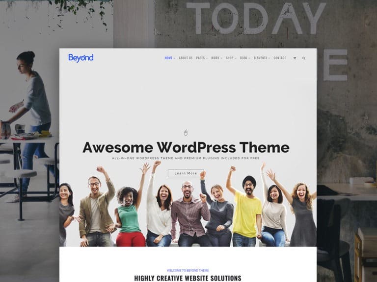 Beyond WordPress Theme – Responsive Multi-Purpose All-In-One Template