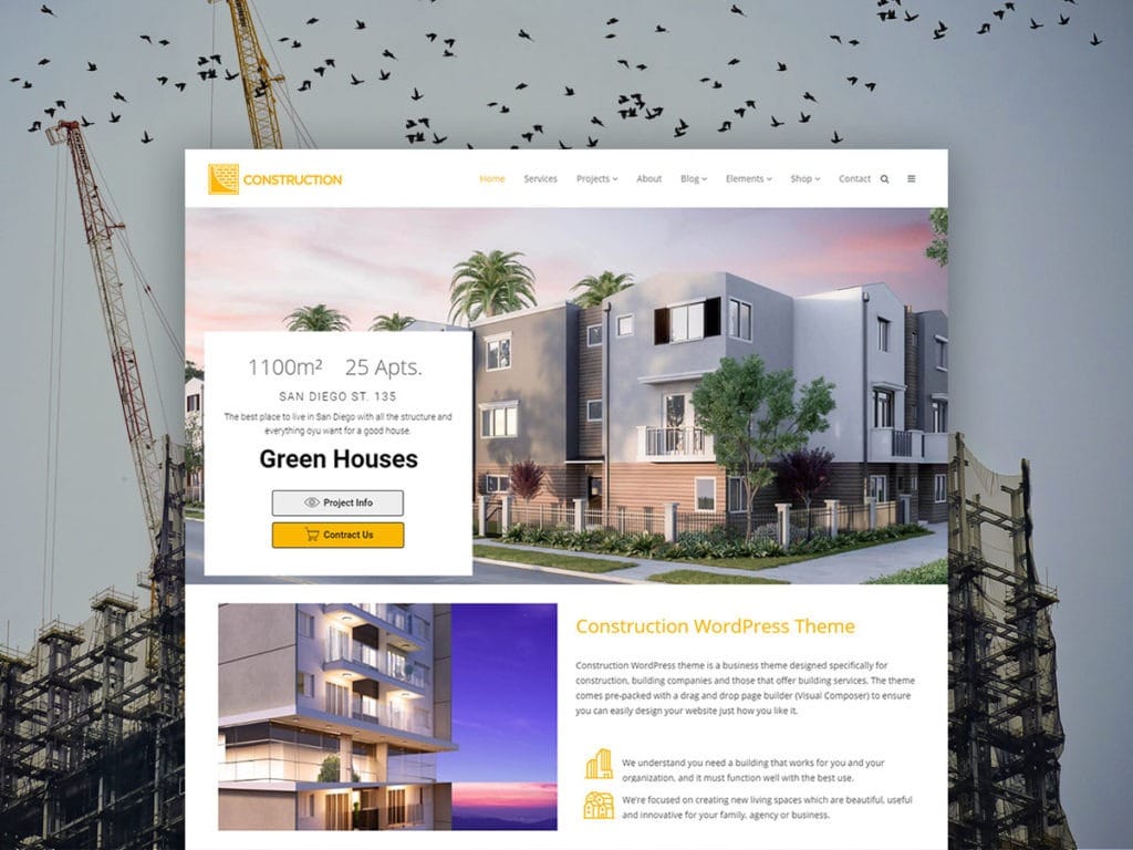 Construction WordPress Theme