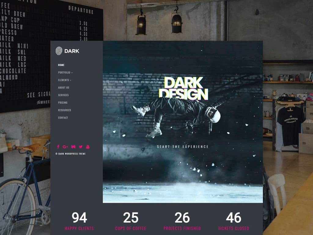 Dark WordPress Theme