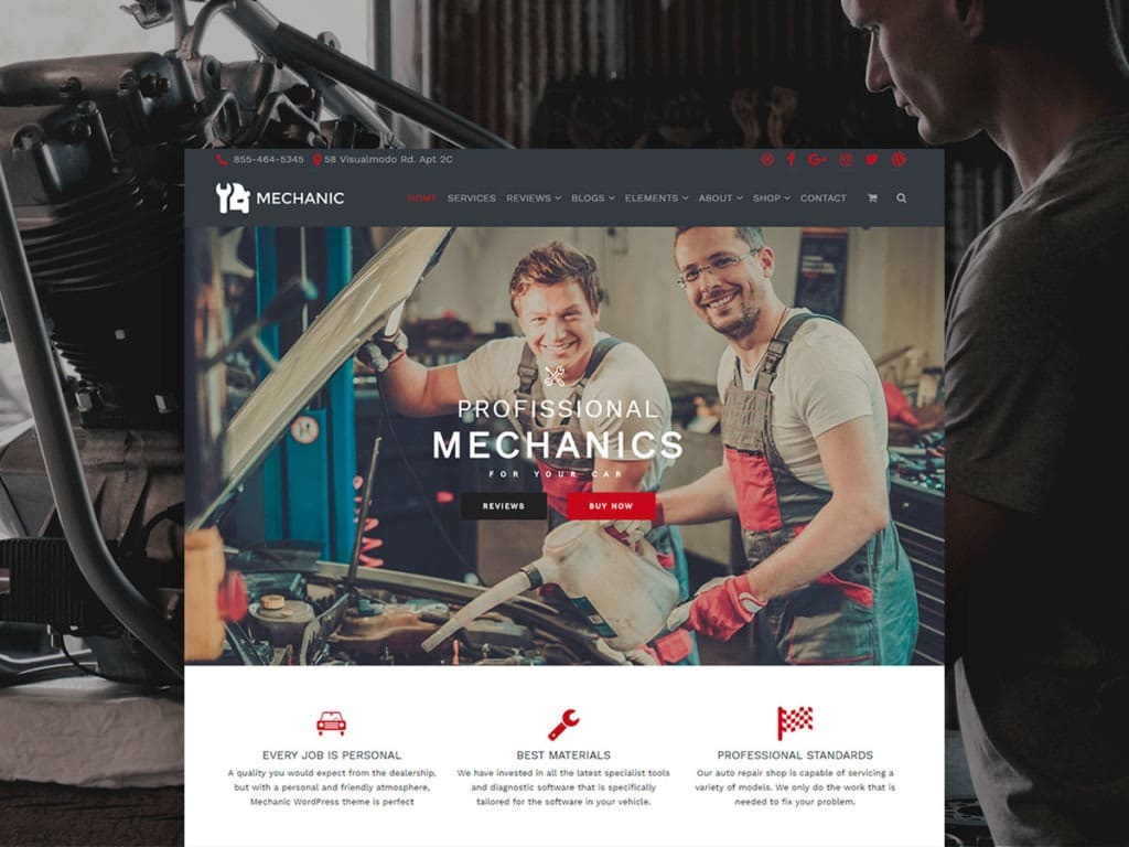 Mechanic WordPress Theme