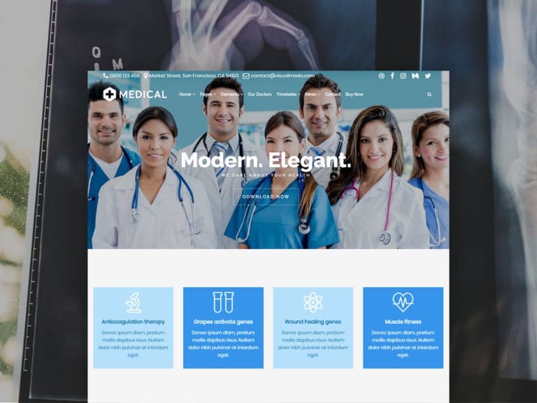 Medical WordPress Theme – Responsive Health Care and Clinic Template