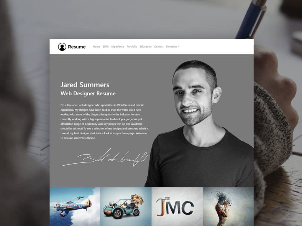 Resume WordPress Theme