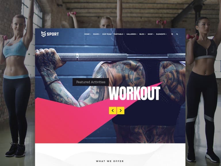 Sport WordPress Theme – Health and Fitness Responsive Template