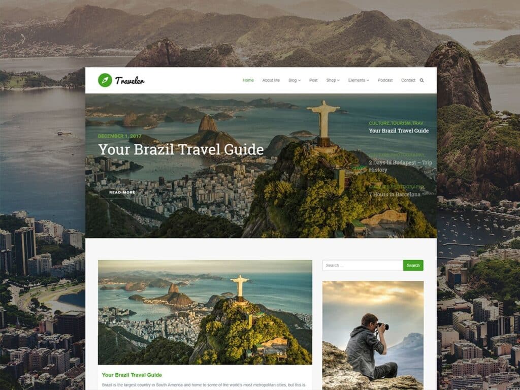 Traveler WordPress Theme