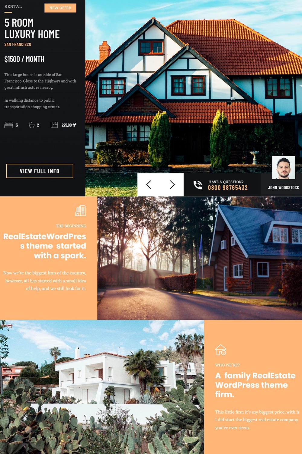 RealEstate WordPress theme Property site builder best real estate booking template