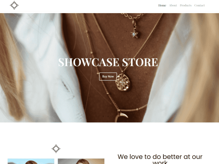 Jewelry-showcase-Anzu theme Borderless plugin WordPress pre-built website template