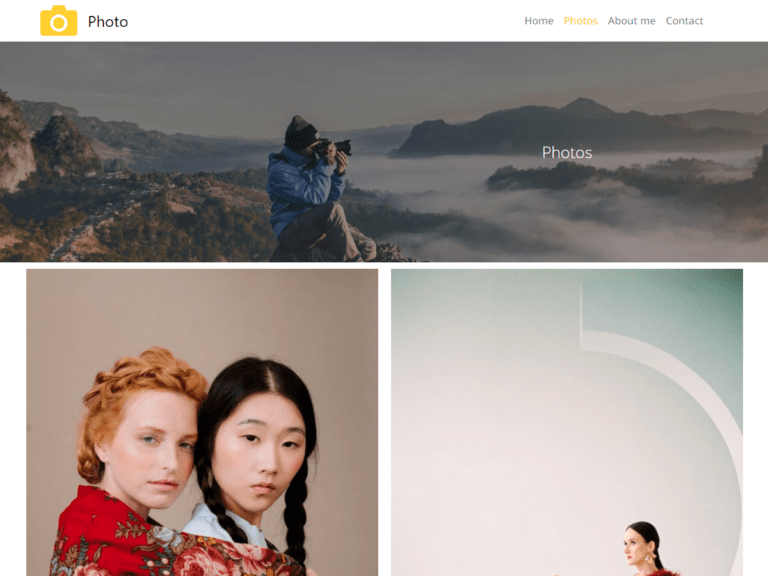 Photos Pre Built Website Start Template Borderless WordPress Plugin Library