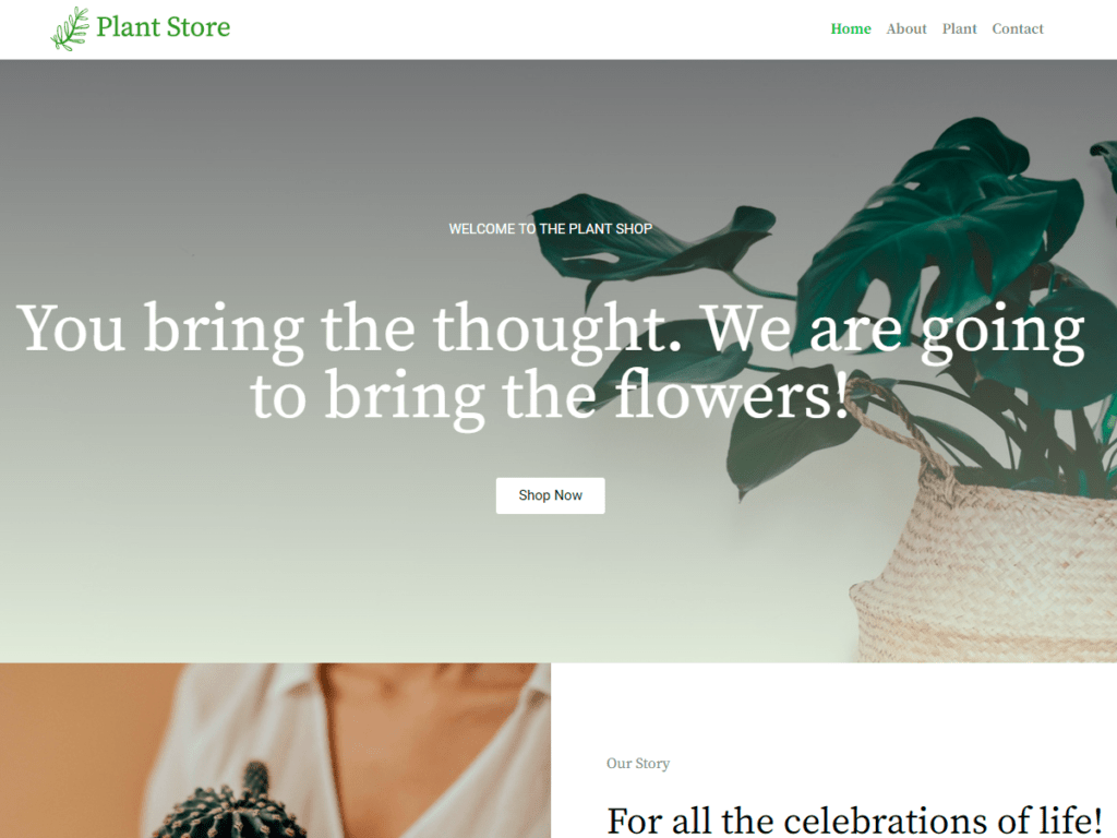 Plant shop