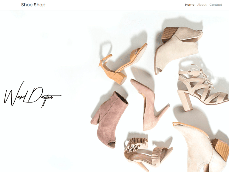Shoe-Shop-Anzu theme Borderless plugin WordPress pre-built website template