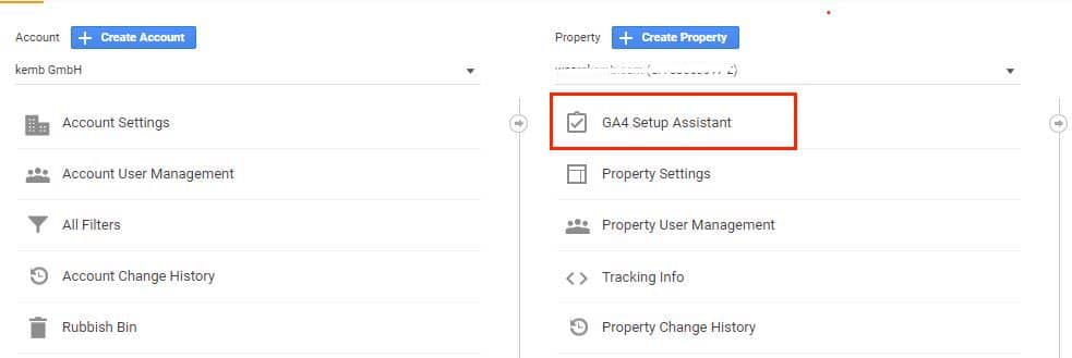 Configure a Google Analytics Property 4