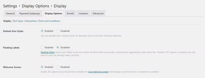 Display options How To Use Give WordPress Plugin To Setup Donations For Free
