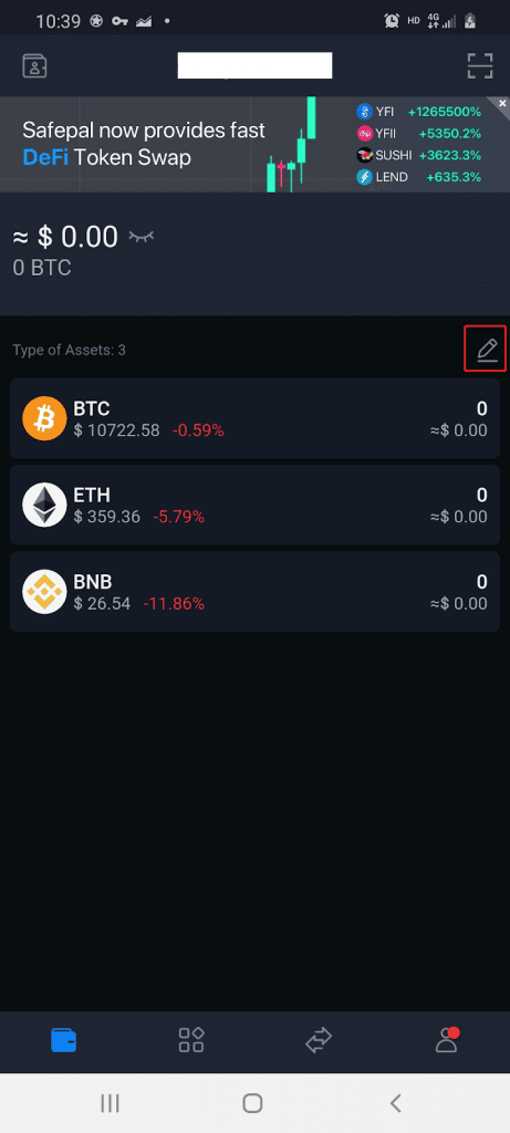 Add Other Coins/Tokens to the Software Wallet Screen