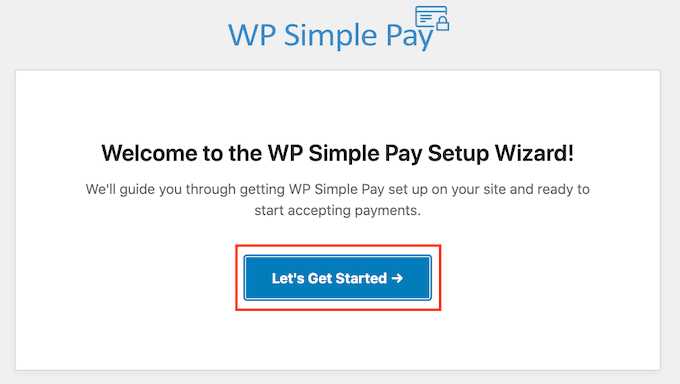 WP Simple Pay Setup Wizard