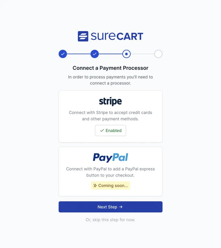 connect a payment processor