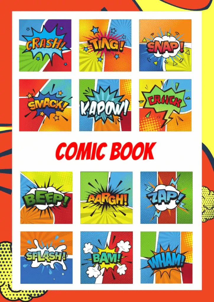 Book Comic Template For Google Docs & Word
