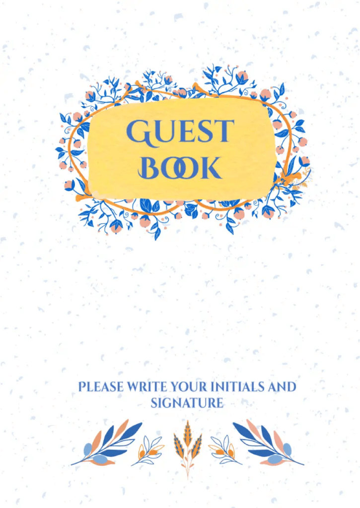 Book Guest Template For Google Docs & Word