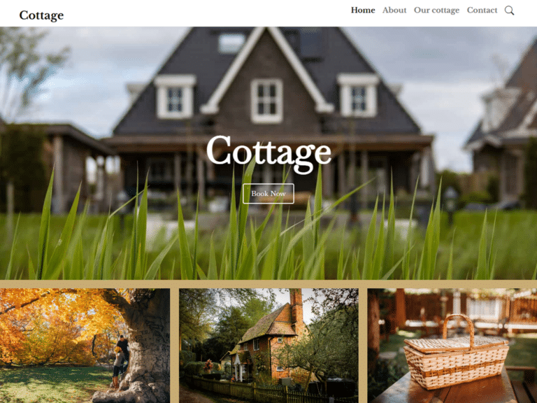 Cottage-Anzu theme Borderless plugin WordPress pre-built website template