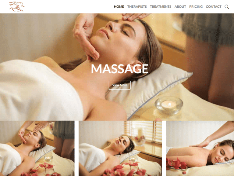 Massage-2-Anzu theme Borderless plugin WordPress pre-built website template
