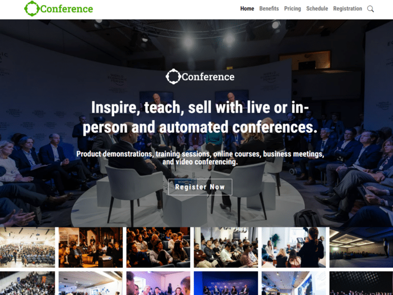 conference-Anzu theme Borderless plugin WordPress pre-built website template