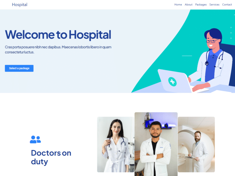 Hospital-Anzu theme Borderless plugin WordPress pre-built website template