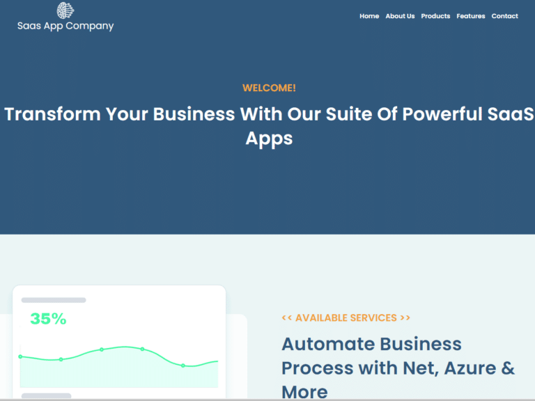 Saas-App-Anzu theme Borderless plugin WordPress pre-built website template