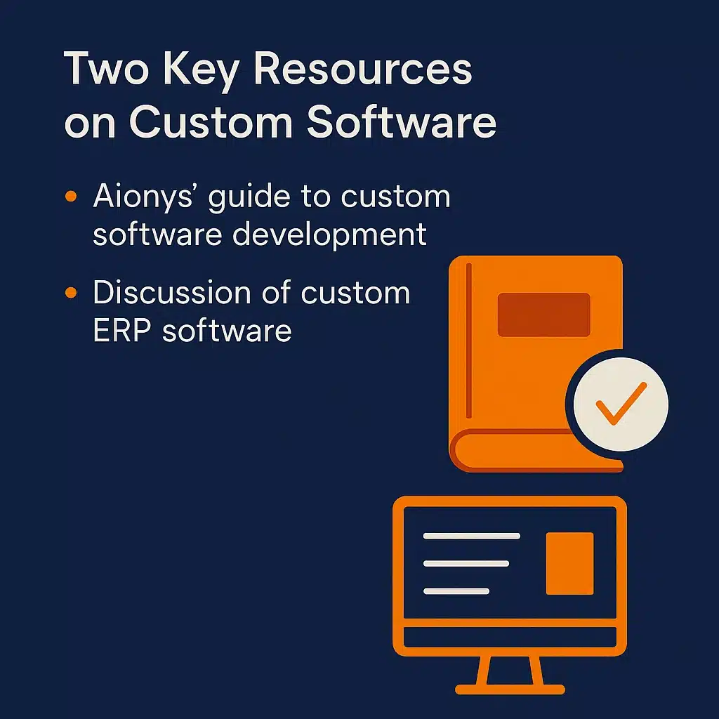Two key resources on custom software