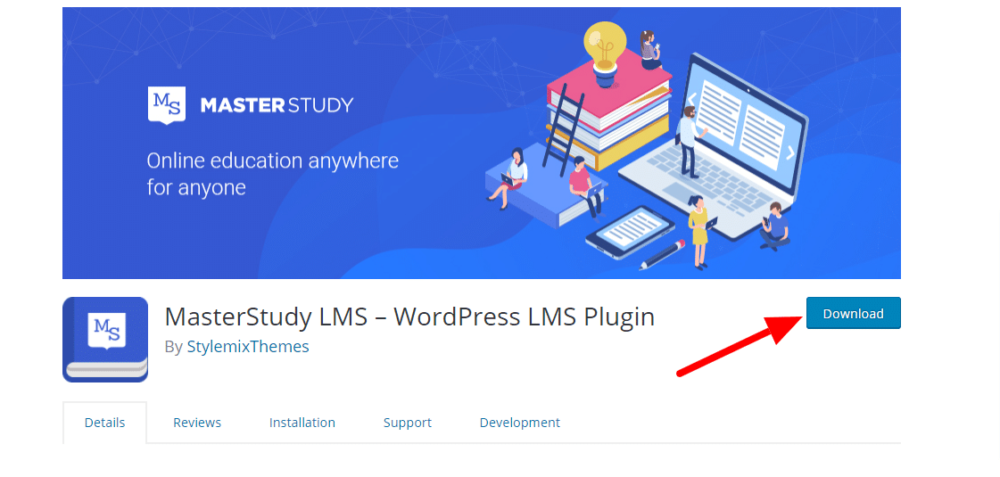 How do you install the MasterStudy LMS Plugin?