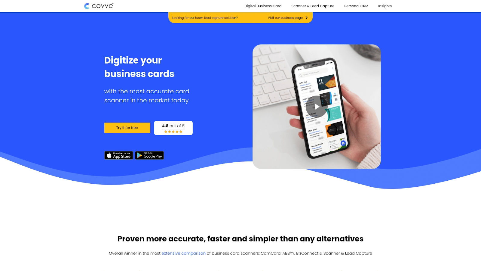 Covve Scan Networking in 2026: Discover the 5 Best Digital Business Card Apps