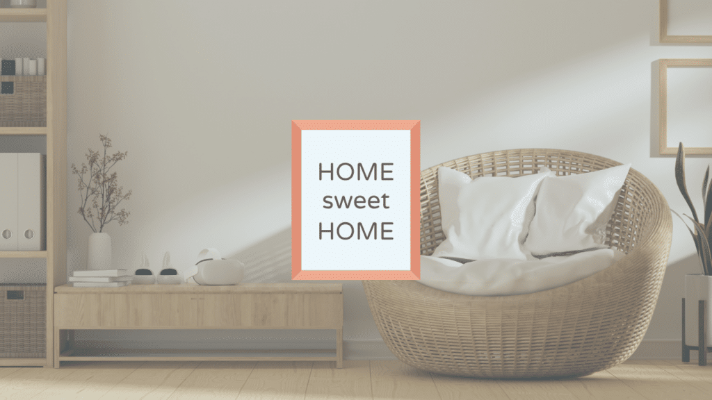 A minimalist living room with a wicker chair and a VR headset on a side table, illustrating how to instantly visualize and redesign your home using an AI remodel app.