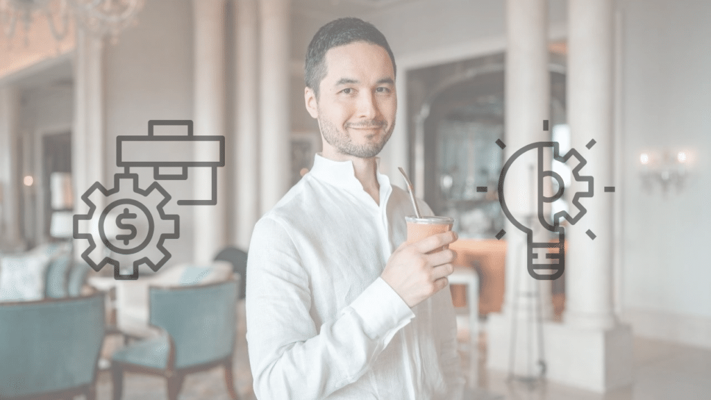 Portrait of Vladimir Okhotnikov, a business leader and technology expert, illustrating his philosophy of business without noise and achieving precise results.