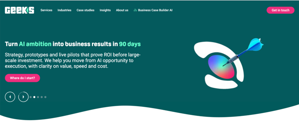 Geeks Ltd website homepage screenshot