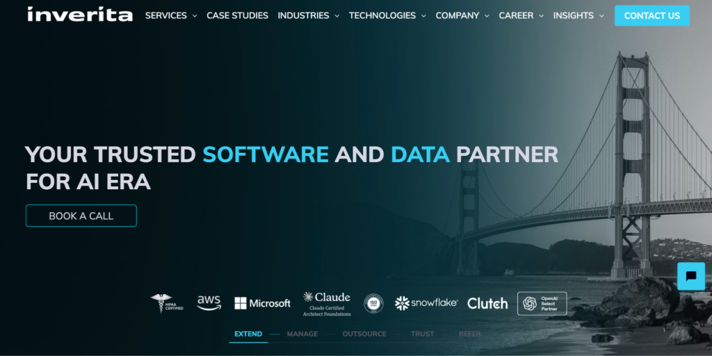 inVerita website homepage screenshot